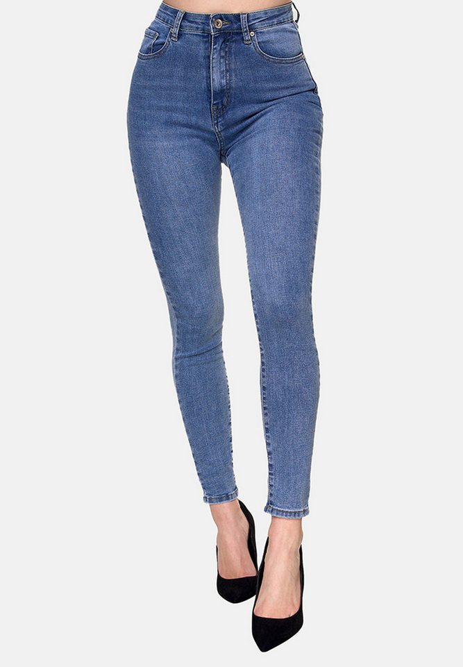 Elara Slim-fit-Jeans Highwaist Jeans (1-tlg) von Elara