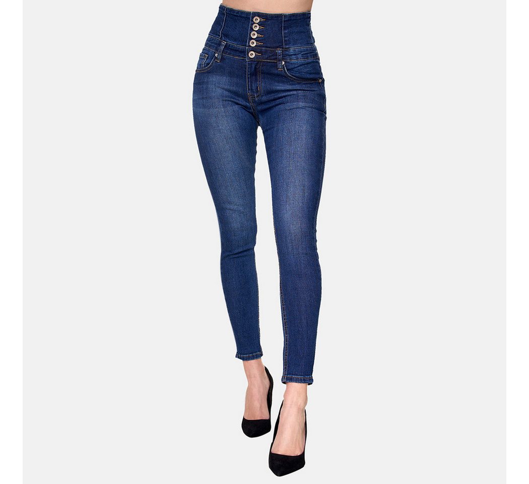 Elara Slim-fit-Jeans Highwaist Jeans (1-tlg) von Elara