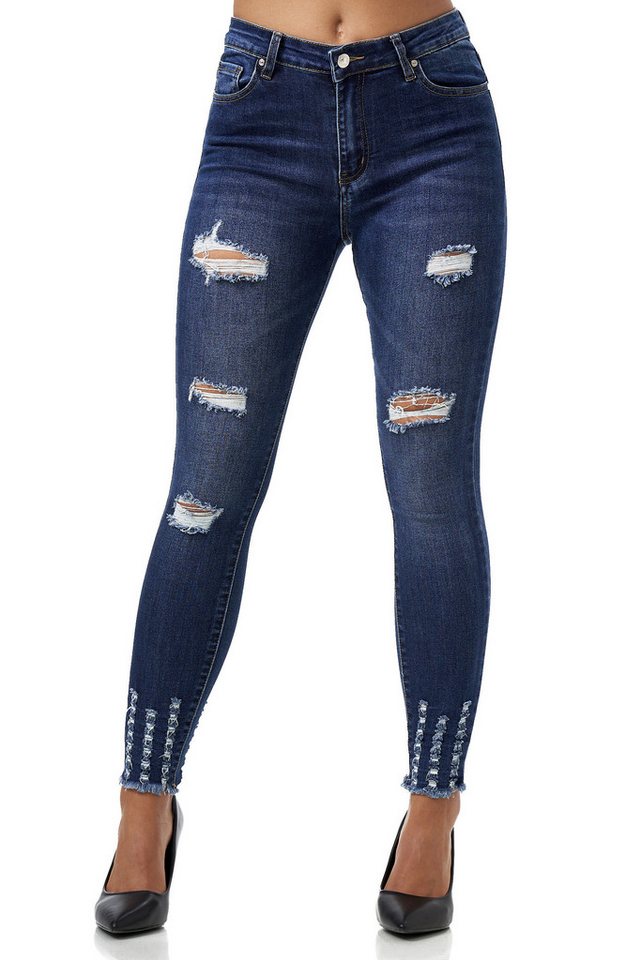 Elara Slim-fit-Jeans Highwaist Jeans (1-tlg) von Elara