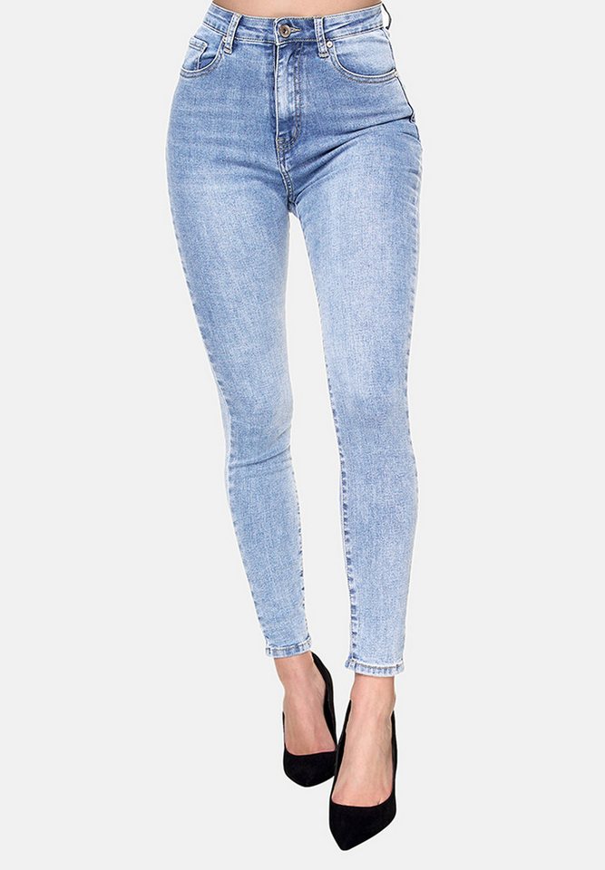 Elara Slim-fit-Jeans Highwaist Jeans (1-tlg) von Elara