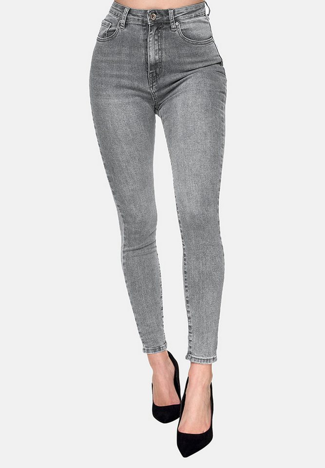 Elara Slim-fit-Jeans Highwaist Jeans (1-tlg) von Elara