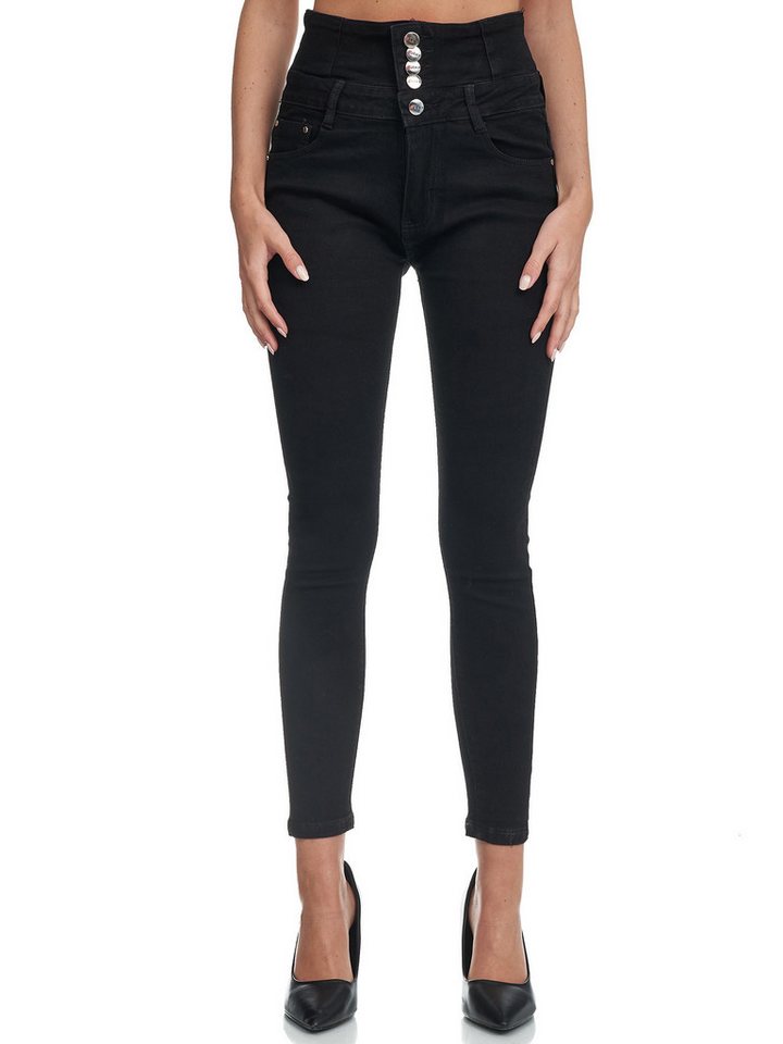 Elara Slim-fit-Jeans Highwaist Jeans (1-tlg) von Elara