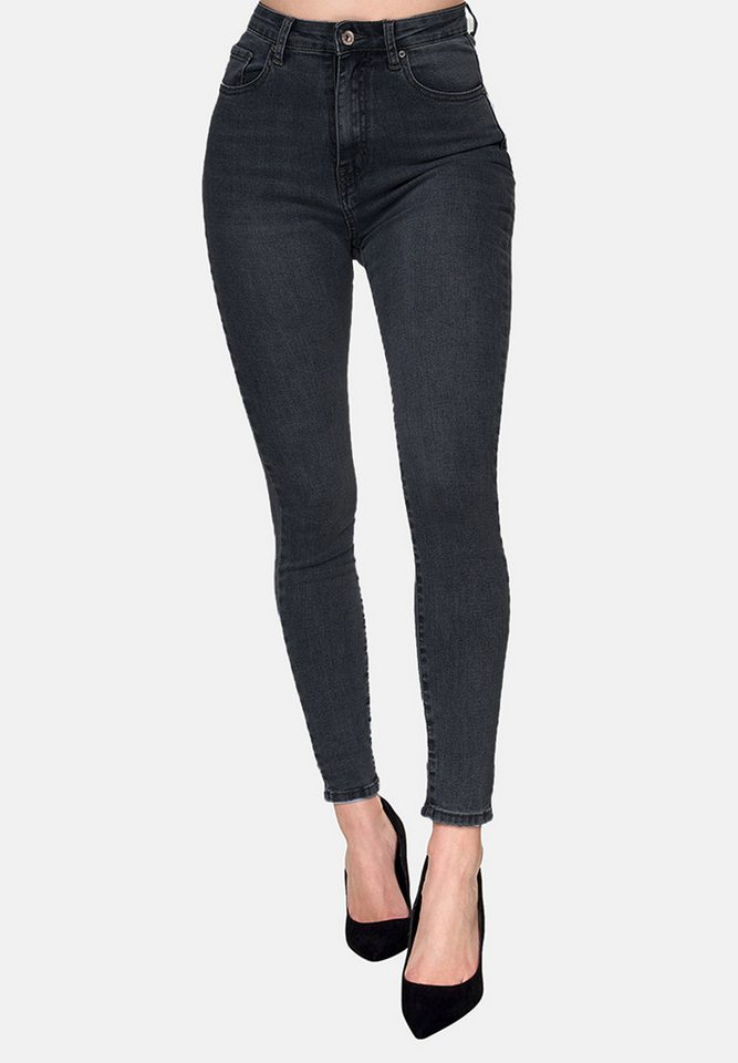 Elara Slim-fit-Jeans Highwaist Jeans (1-tlg) von Elara