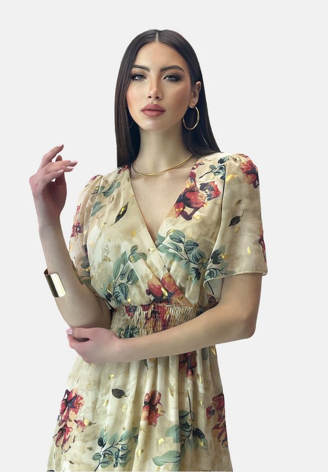 Elara Sommerkleid Elara Damen Sommerblumenkleid (1-tlg) von Elara