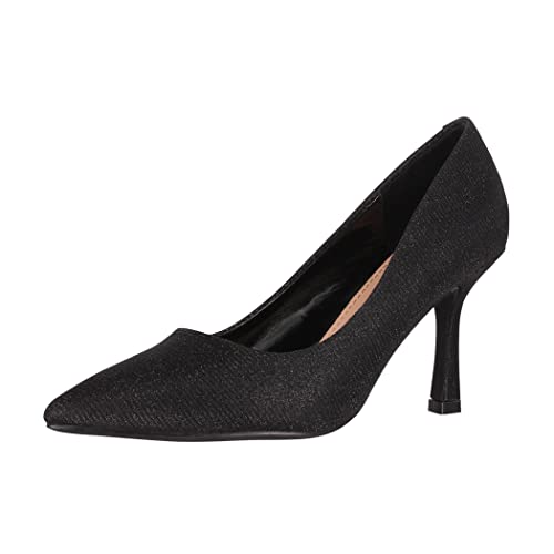 Elara Damen Pumps Stiletto mit Strass Spitz Chunkyrayan G71-Black-36 von Elara