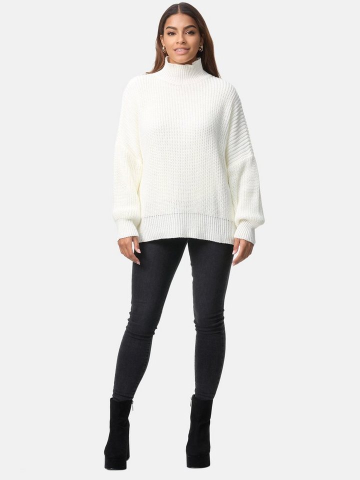 Elara Strickpullover Elara Damen Strickpullover Hoherkragen (1-tlg) von Elara