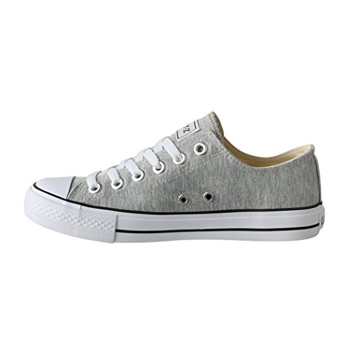 Elara Unisex Sneaker Damen Herren Low Top Chunkyrayan CA01/CB09 lt.Grey-46 von Elara