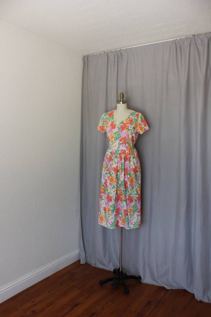 Vintage Blumenkleid Von Bedford Fiar Made in Usa von ElasVintageFinds