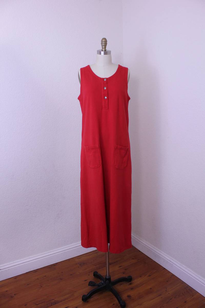 Vintage Roter Shift /Pullover Kleid Von White Stag Gr. 12/14 von ElasVintageFinds