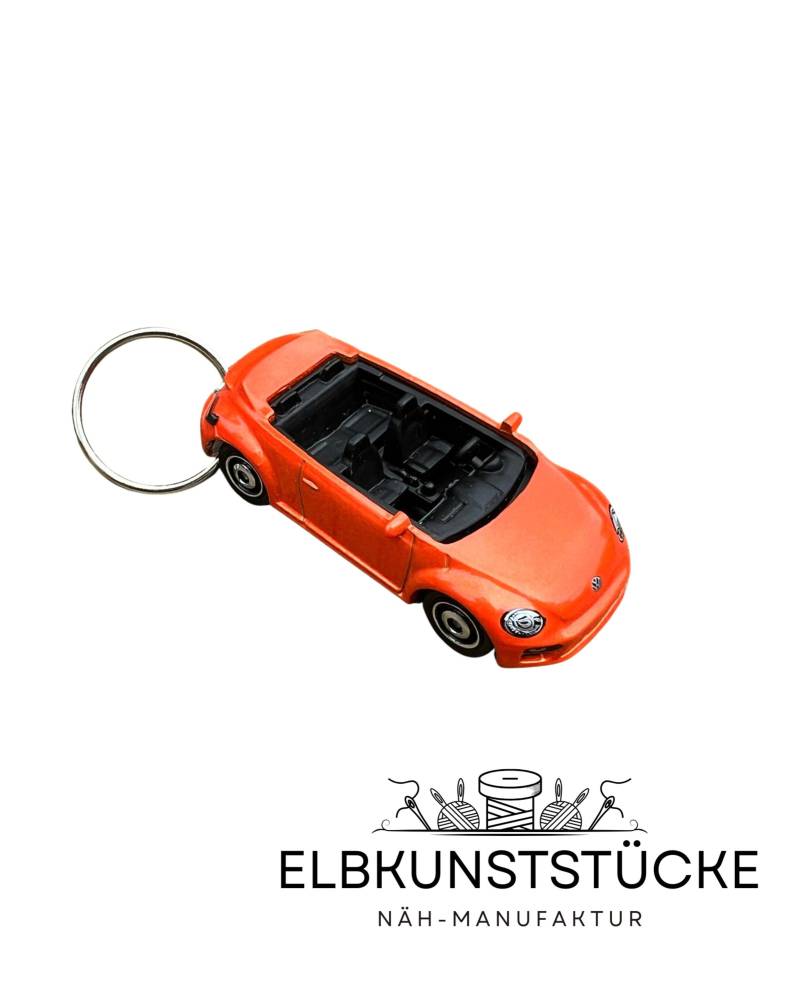 Schlüsselanhänger | Auto Volkswagen Beetle| Orange Schlüsselanhänger | Auto Volkswagen Beetle| Orange von ElbKunststuecke