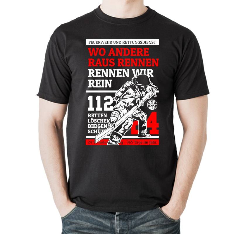 Heavy Cotton T-Shirt Mit Motiv Feuerwehrmann Im Einsatz Und Spruch Geschenk Für Den Der Freiwilligen Oder Berufsfeuerwehr 112 Heavy Cotton T-Shirt Mit Motiv Feuerwehrmann Im Einsatz Und Spruch Geschenk Für Den Der Freiwilligen Oder Berufsfeuerwehr 112 von Elbedruck