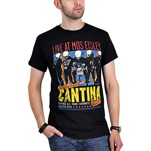 Cantina Band T-Shirt schwarz Star Wars Herren Fun Shirt Mos Eisley Baumw schwarz - XXL von Star Wars