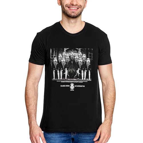 Elbenwald Chunk Star Wars T-Shirt - Dark Side Academy 83 Design auf hochwertiger Bio-Baumwolle für Herren Damen Unisex Schwarz - XL von Elbenwald