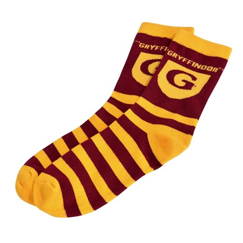 Elbenwald Harry Potter Socken Gryffindor Logo für Herren Damen Unisex Baumwolle Rot-Gelb - 36-39 von Elbenwald