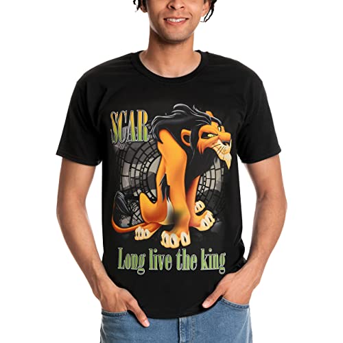 Elbenwald König der Löwen T-Shirt mit Long Live The King Motiv für Herren Damen Unisex Baumwolle schwarz - XXL von Elbenwald