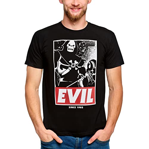 Elbenwald Masters of The Universe T-Shirt mit Evil Design für Herren Damen Unisex Baumwolle schwarz - M von Elbenwald