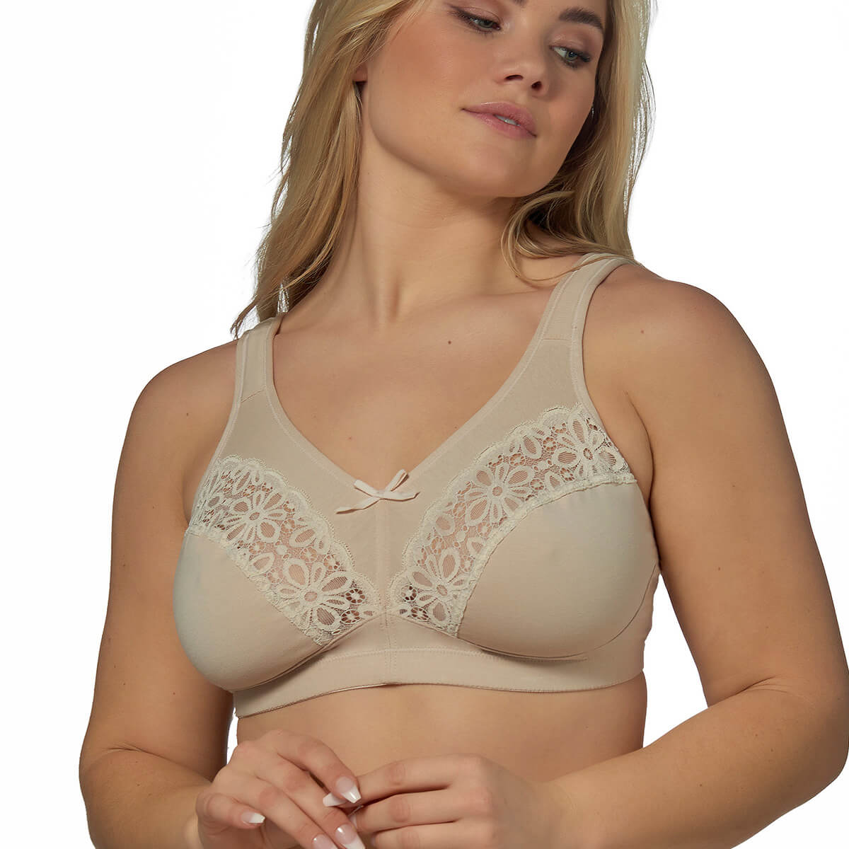 Elbrina BH ohne Bügel, Beige, Größe: 85C, Damen von Elbrina