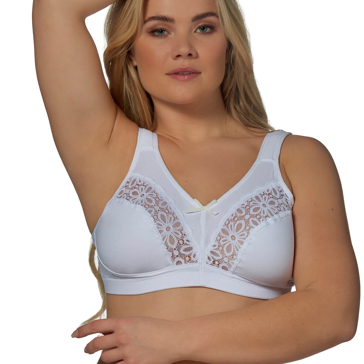 Elbrina BH ohne Bügel, Weiß, Größe: 80E, Damen von Elbrina