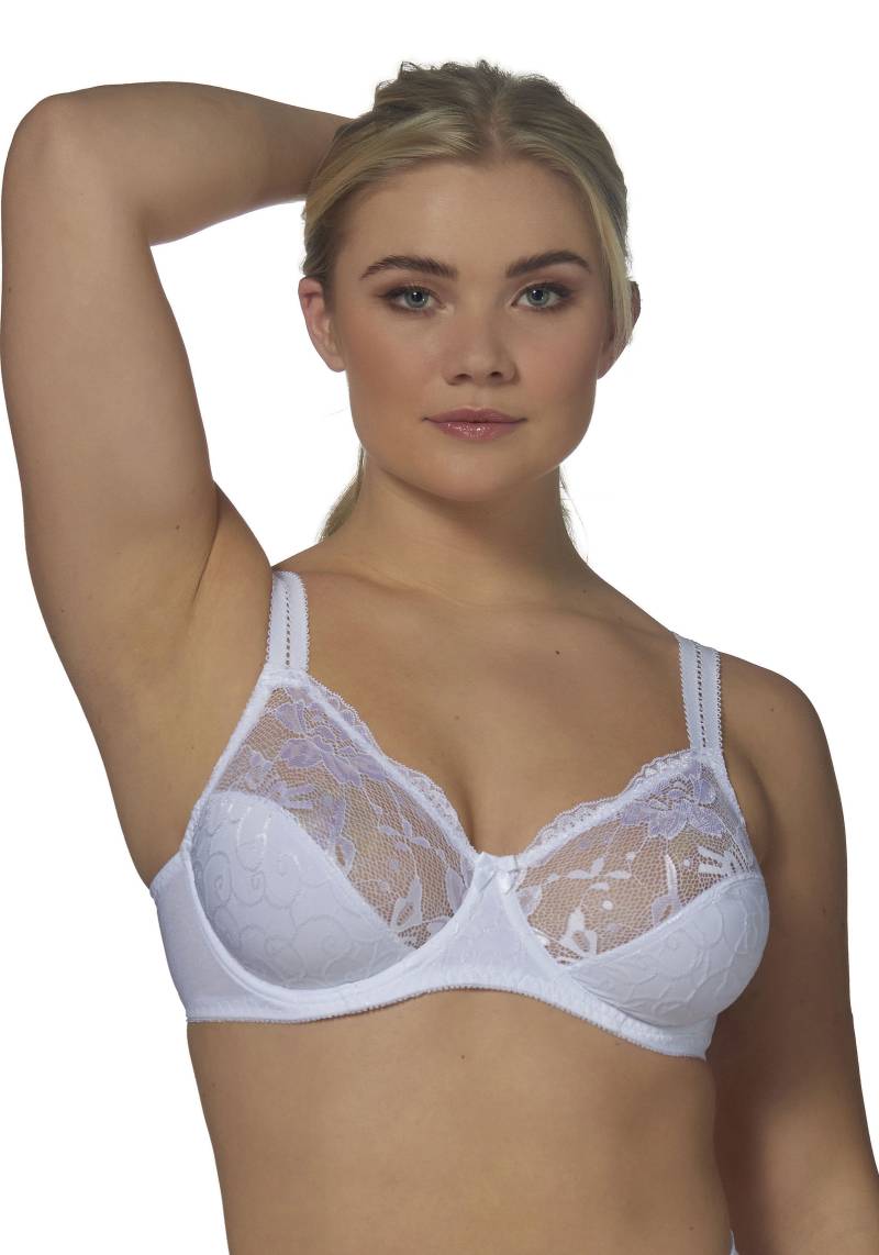 Elbrina Bügel-BH "EMBROIDERY" breite Träger, ohne Schale, mit Bügel, mit Spitze, feminin von Elbrina