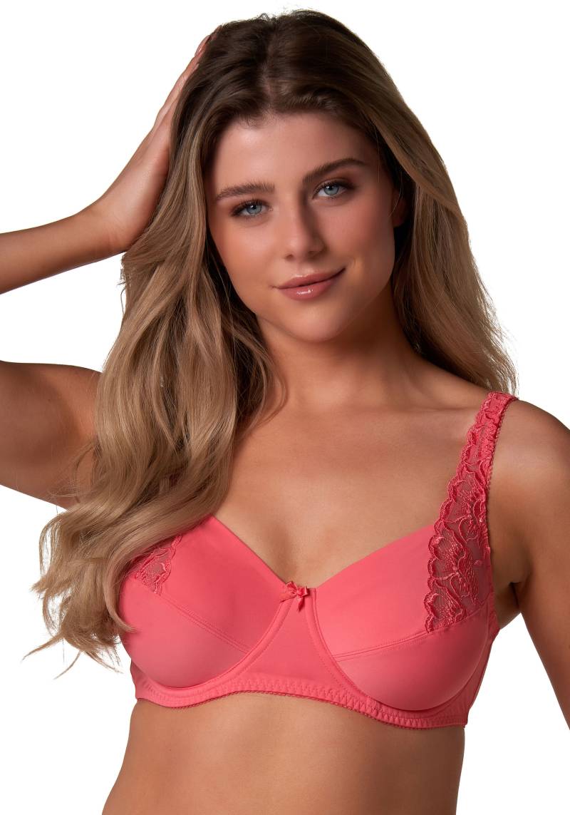 Elbrina Bügel-BH verstellbare Träger, ohne Schale, mit Bügel, mit Spitze, mit Schleife von Elbrina