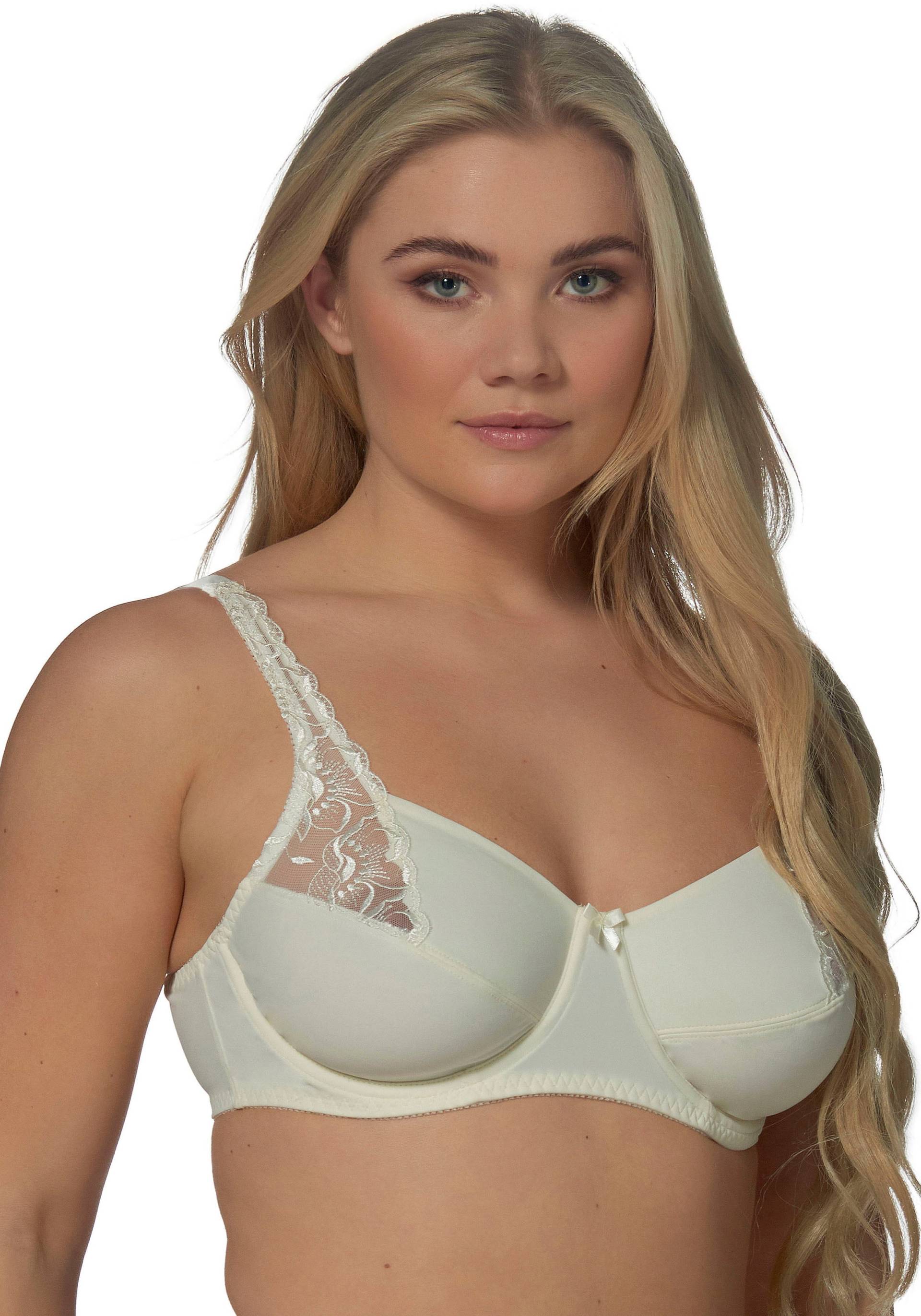 Elbrina Bügel-BH, verstellbare Träger, ohne Schale, mit Bügel, mit Spitze, mit Schleife von Elbrina