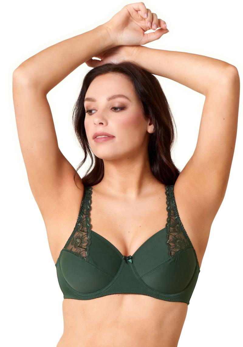 Elbrina Bügel-BH verstellbare Träger, ohne Schale, mit Bügel, mit Spitze, mit Schleife von Elbrina