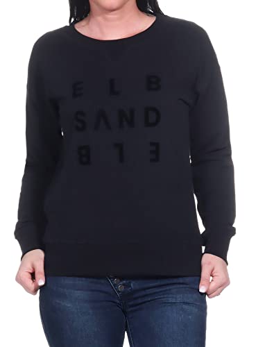 Elbsand Damen Sweatshirt ESYlena Pullover mit Logoprint 70521 00 Quarz (994) S von Elbsand