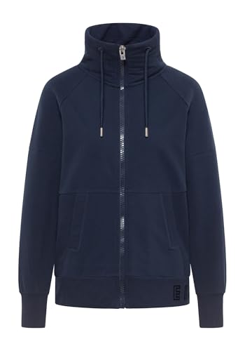 Elbsand Aina Damen Sweatjacke mit Stehkragen, Sweatshirt mit Zip Verschluss, Regular Fit von Elbsand