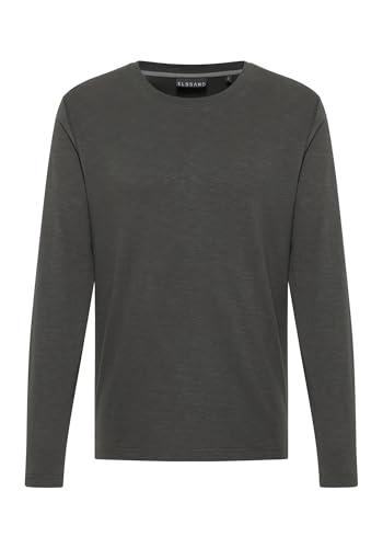 Elbsand Albin Herren Langarm T-Shirt, Gerippter Rundhalsausschnitt, Regular Fit von Elbsand