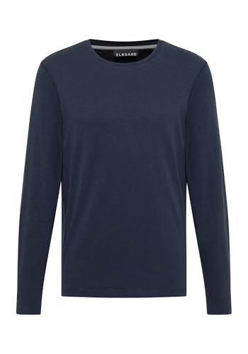 Elbsand Albin Herren Langarm T-Shirt, Gerippter Rundhalsausschnitt, Regular Fit von Elbsand