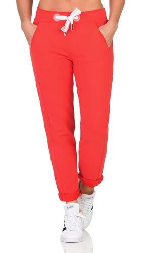 Elbsand Damen 7/8 Jogginghose ESBrinja knöchellange Sweathose 70115 00 Lobster (380) M von Elbsand