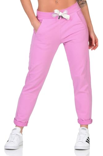 Elbsand Damen 7/8 Jogginghose ESBrinja knöchellange Sweathose 70115 00 Pink Mauve (548) S von Elbsand