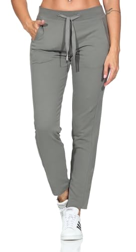 Elbsand Damen Jogginghose ESWBriane Sweathose knöchellang 70717 00 Dark Slate (975) M von Elbsand