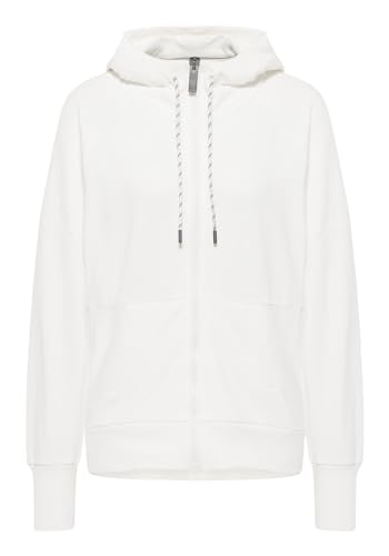 Elbsand Damen Kapuzen-Sweatjacke Malvina (DE/NL/SE/PL, Alphanumerisch, L, Regular, Regular, Cloud White_Coldwater) von Elbsand