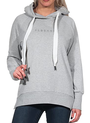 Elbsand Svana Damen Hoodie, Sweatshirt mit Kapuze, Rundhalsausschnitt von Elbsand