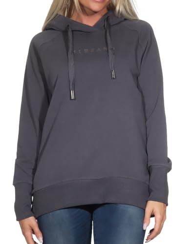 Elbsand Damen Kapuzen-Sweatshirt ESSvana Damenpullover 70293 00 Charcoal (989) XL von Elbsand