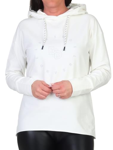 Elbsand Damen Kapuzen-Sweatshirt Hoodie mit Logoprint ESWDyra 70673 00 Cloud White (166) XL von Elbsand