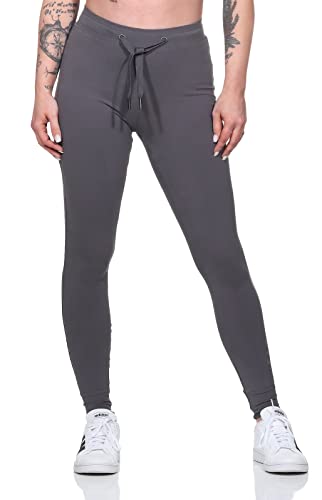 Elbsand Damen Leggings ESWGeska Lange Stretch-Hose 70540 00 Pewter (918) M von Elbsand