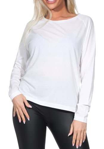 Elbsand Tinna Damen Langarm T-Shirt, Longsleeve Shirt, breiter Ausschnitt, locker geschnitten von Elbsand