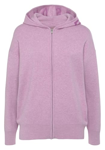 Elbsand Damen Strickjacke mit Kapuze, Rosa, Langarm, Locker, Herbst, Winter von Elbsand