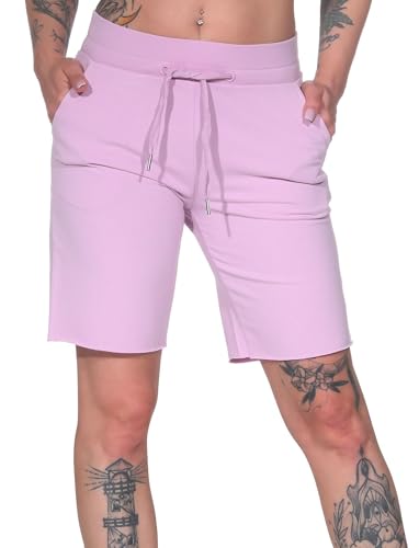 Elbsand Damen Sweat Shorts Bermuda ESWMijar Kurze Sweathose 70825 00 Faded Rose (640) S von Elbsand