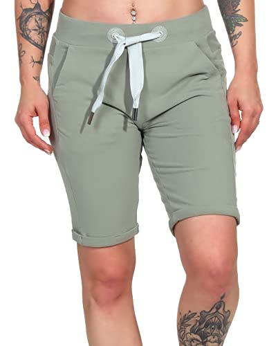 Elbsand Damen Sweat-Shorts ESBrinjana Bermuda 70223 00 Stone (949) L von Elbsand