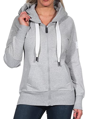 Elbsand Kelda Damen Sweatjacke mit Kapuze, Zip-Jacke, Reißverschluss von Elbsand