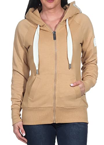 Elbsand Damen Sweatjacke mit Kapuze ESWKelina 70297-00 Dune Mel. (245) M von Elbsand