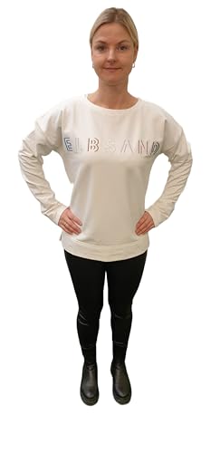 Elbsand Damen Sweatshirt Alma (DE/NL/SE/PL, Alphanumerisch, XL, Regular, Regular, cloude White) von Elbsand