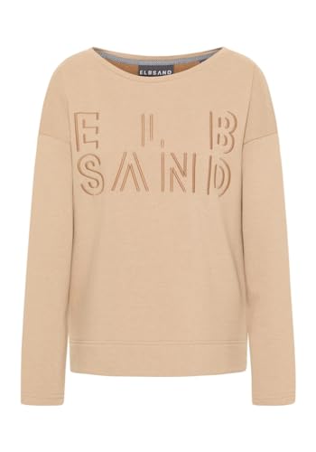 Elbsand Damen Sweatshirt Almira (DE/NL/SE/PL, Alphanumerisch, M, Regular, Regular, Dark Sand Mel.) von Elbsand