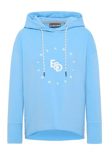 Elbsand Damen Sweatshirt Dyra Hoody Light Azure blau - L von Elbsand