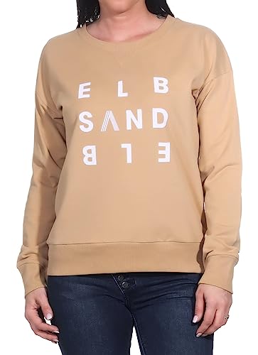 Elbsand Damen Sweatshirt ESYlena Pullover mit Logoprint 70521 00 Dune (244) S von Elbsand