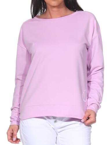 Elbsand Damen Sweatshirt Pullover ESWRitva Sweater Relaxed Fit 70585 00 Faded Rose (640) XL von Elbsand