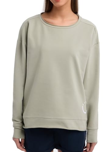 Elbsand Damen Sweatshirt Pullover ESWRitva Sweater Relaxed Fit 70585 00 Khaki (830) S von Elbsand
